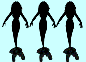 triple goddess mermaid